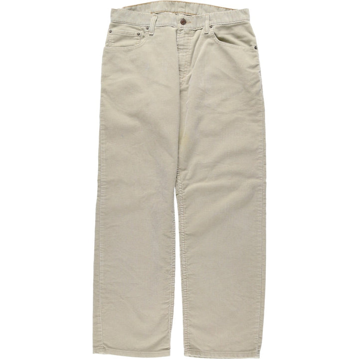 Levi's 559 Relaxed Straight Corduroy Pants, Men's Size W34 (approx.) cotton ivory Vintage Second Hand