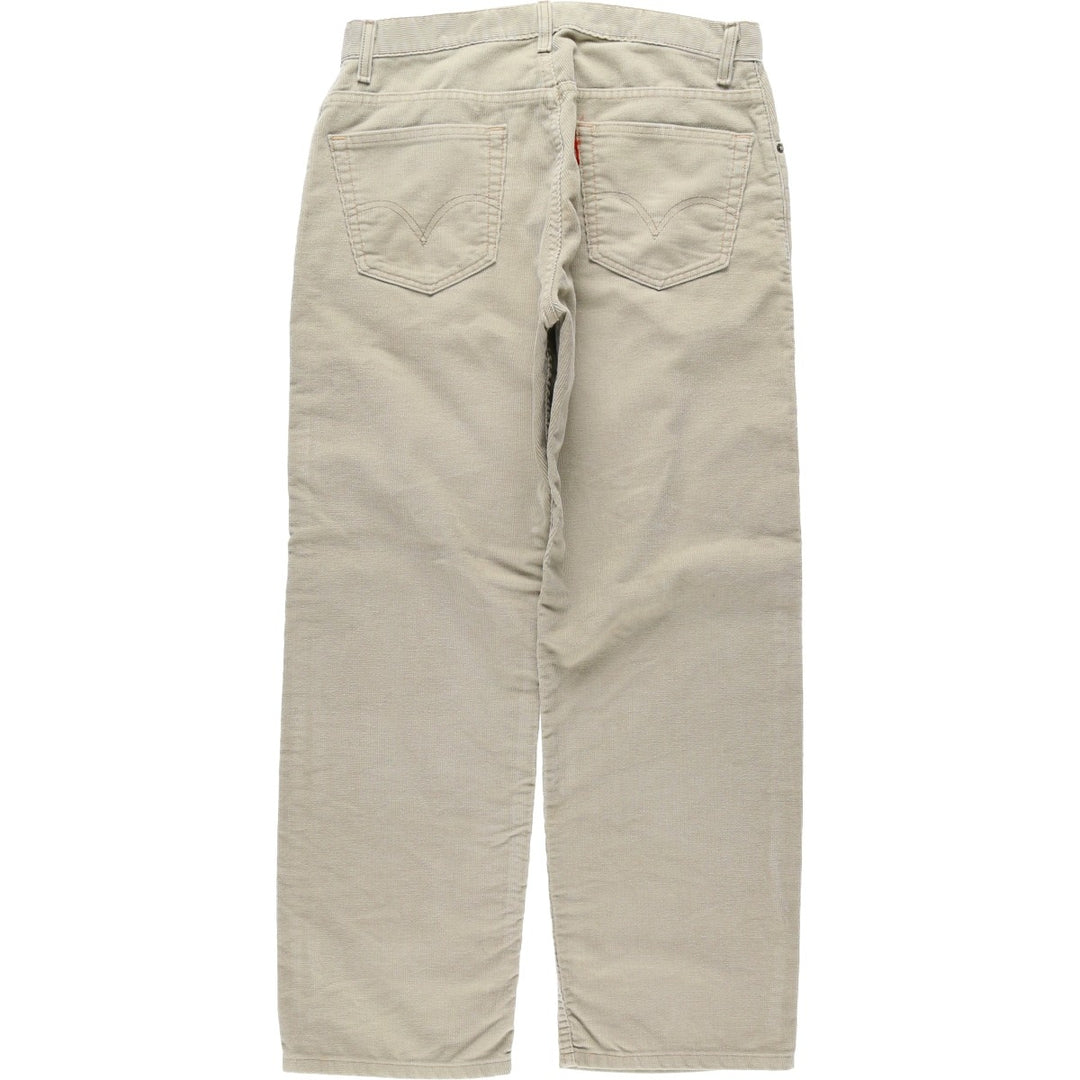 Levi's 559 Relaxed Straight Corduroy Pants, Men's Size W34 (approx.) cotton ivory Vintage Second Hand