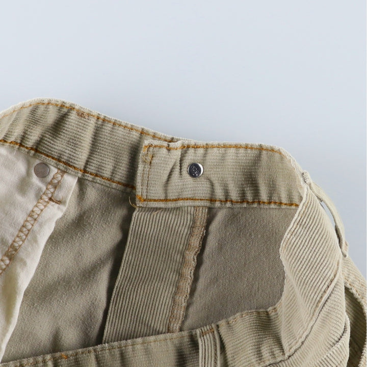 Levi's 559 Relaxed Straight Corduroy Pants, Men's Size W34 (approx.) cotton ivory Vintage Second Hand