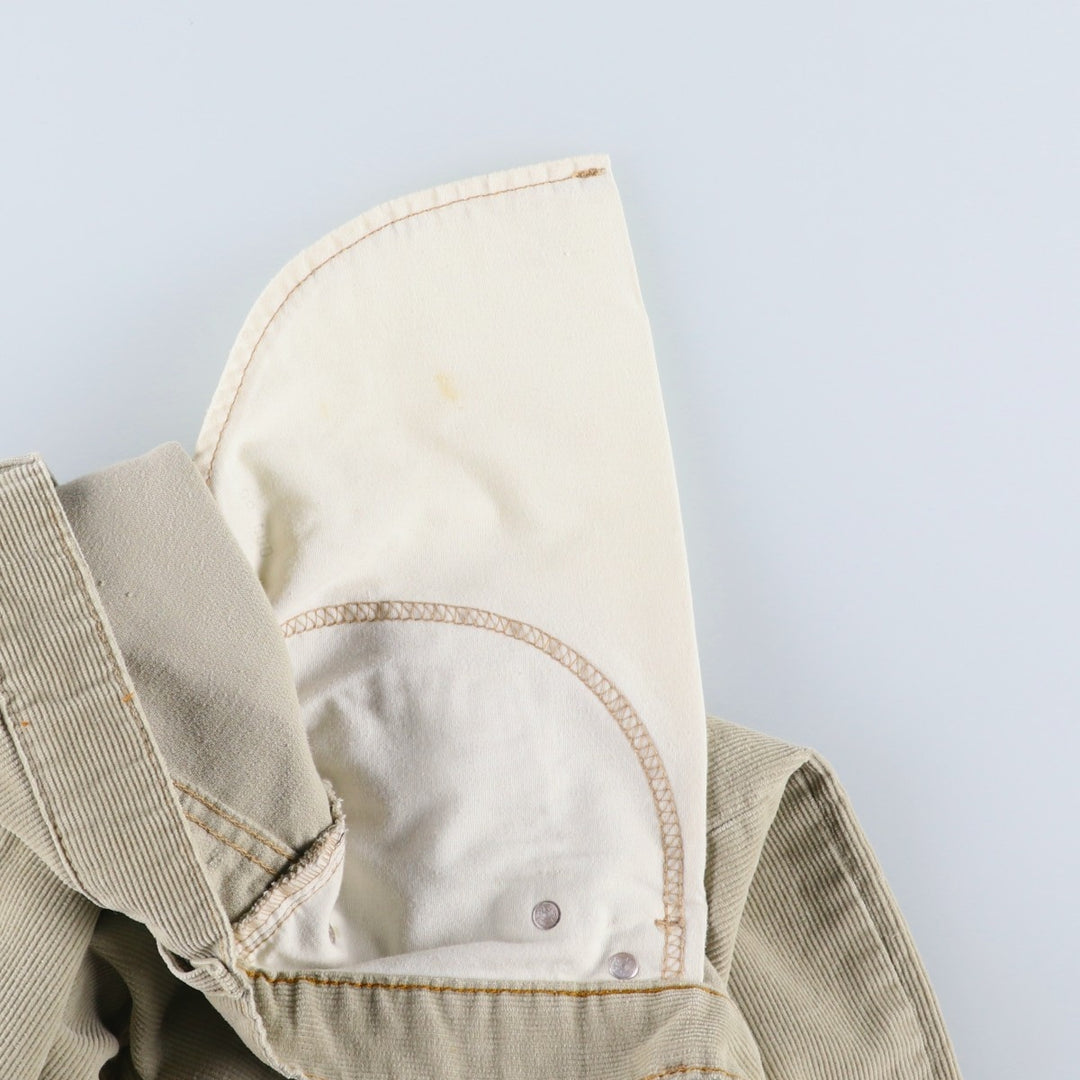 Levi's 559 Relaxed Straight Corduroy Pants, Men's Size W34 (approx.) cotton ivory Vintage Second Hand