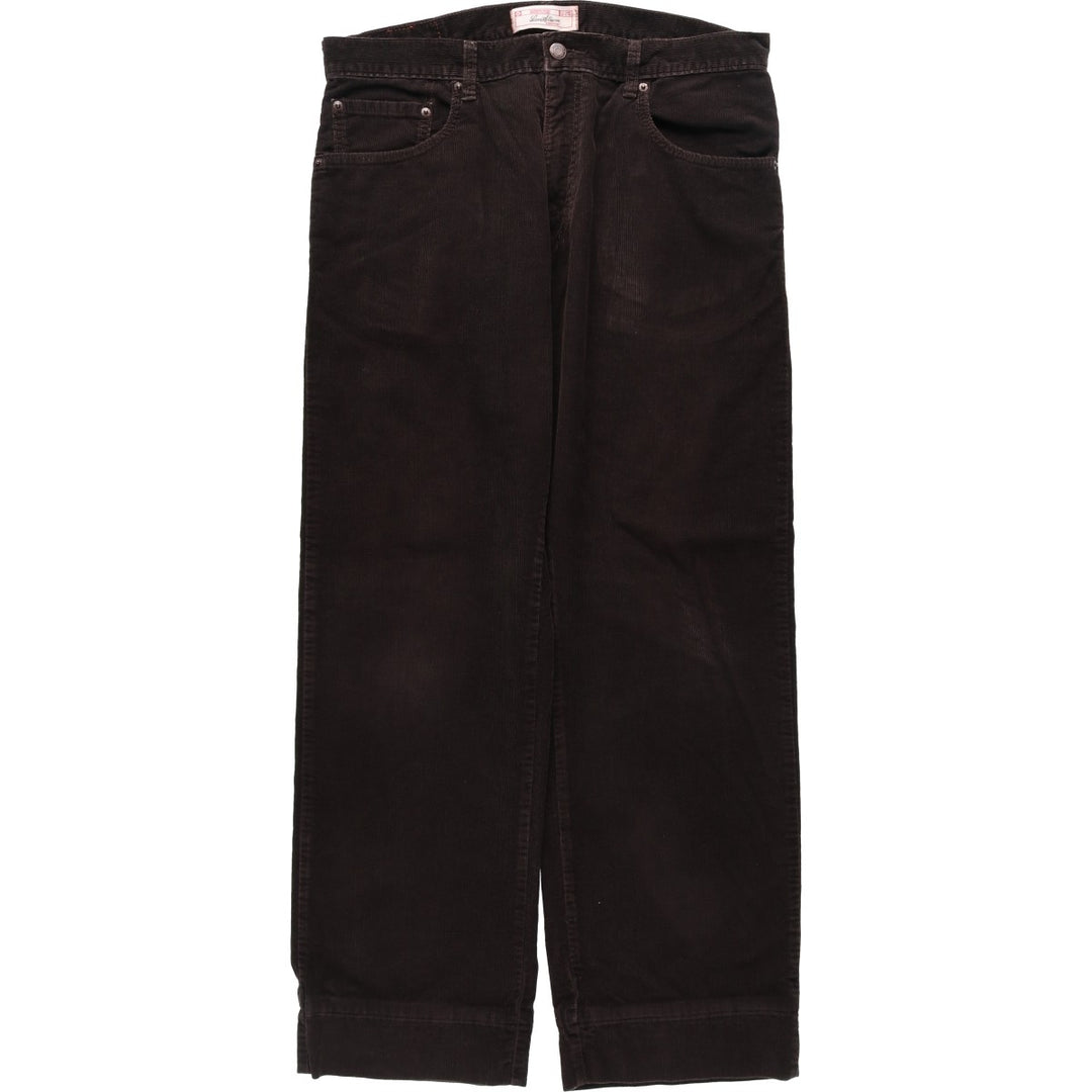 Levi's Levi Strauss Signature Straight Fit Corduroy Pants, Men's W36 (approx.) cotton brown type Vintage Second Hand