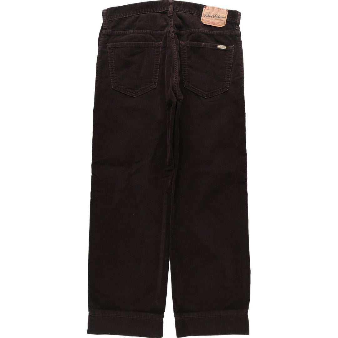 Levi's Levi Strauss Signature Straight Fit Corduroy Pants, Men's W36 (approx.) cotton brown type Vintage Second Hand