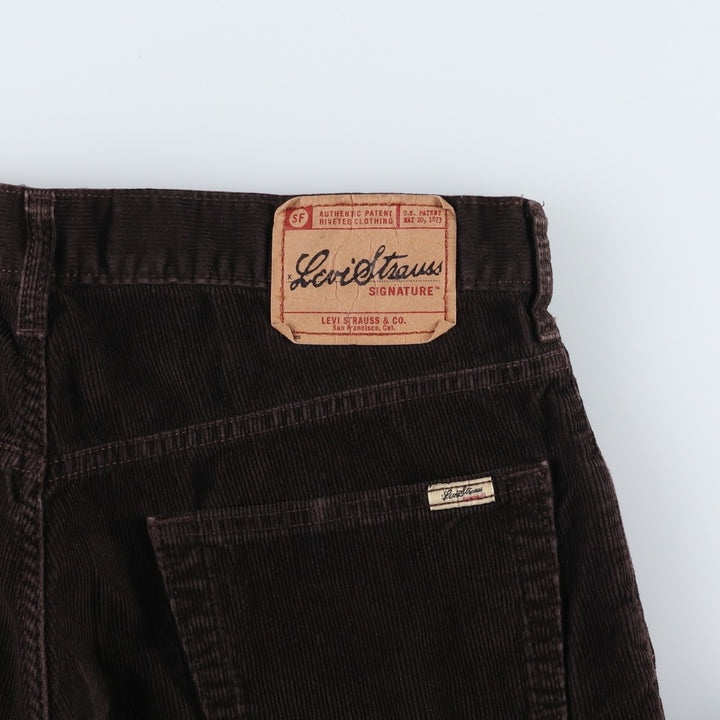 Levi's Levi Strauss Signature Straight Fit Corduroy Pants, Men's W36 (approx.) cotton brown type Vintage Second Hand