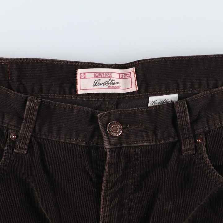 Levi's Levi Strauss Signature Straight Fit Corduroy Pants, Men's W36 (approx.) cotton brown type Vintage Second Hand