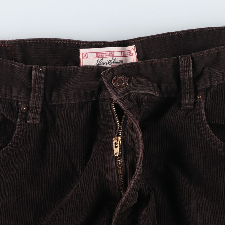 Levi's Levi Strauss Signature Straight Fit Corduroy Pants, Men's W36 (approx.) cotton brown type Vintage Second Hand