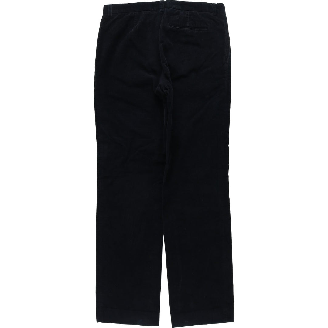 agnes b. HOMME Two-pleat corduroy pants, made in France, men's size W33 (approx.) cotton black type Vintage Second Hand