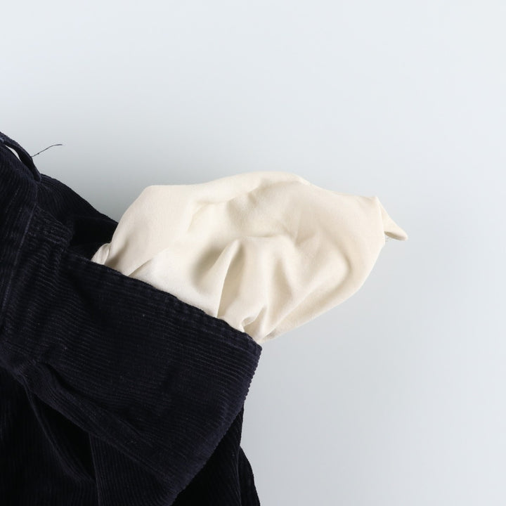 Ralph Lauren Chaps Two-pleat Corduroy Pants Men's Size 36 cotton navy blue type Vintage Second Hand