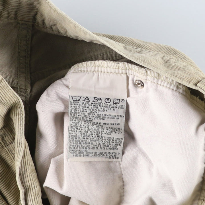 1990'S Levi's 551-6923 Corduroy Pants, Men's Size W31 (approx.), Vintage cotton Beige type Vintage Second Hand