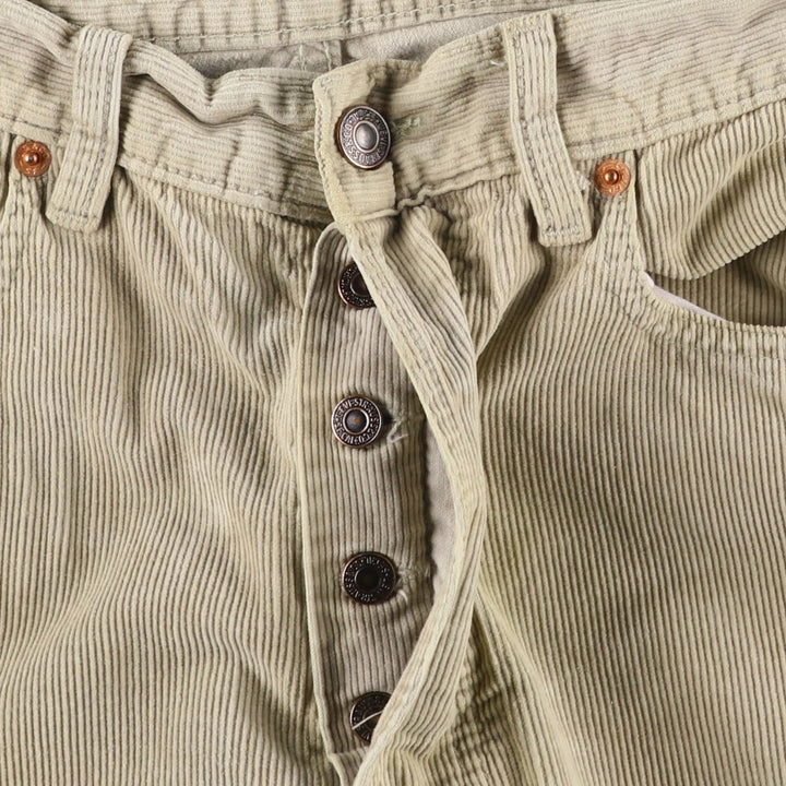1990'S Levi's 551-6923 Corduroy Pants, Men's Size W31 (approx.), Vintage cotton Beige type Vintage Second Hand