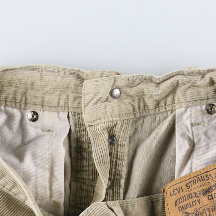 1990'S Levi's 551-6923 Corduroy Pants, Men's Size W31 (approx.), Vintage cotton Beige type Vintage Second Hand