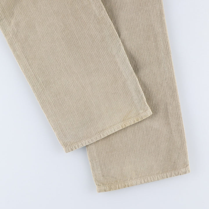 1990'S Levi's 551-6923 Corduroy Pants, Men's Size W31 (approx.), Vintage cotton Beige type Vintage Second Hand