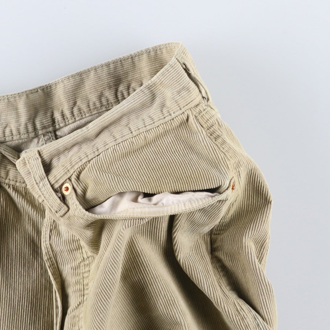 1990'S Levi's 551-6923 Corduroy Pants, Men's Size W31 (approx.), Vintage cotton Beige type Vintage Second Hand