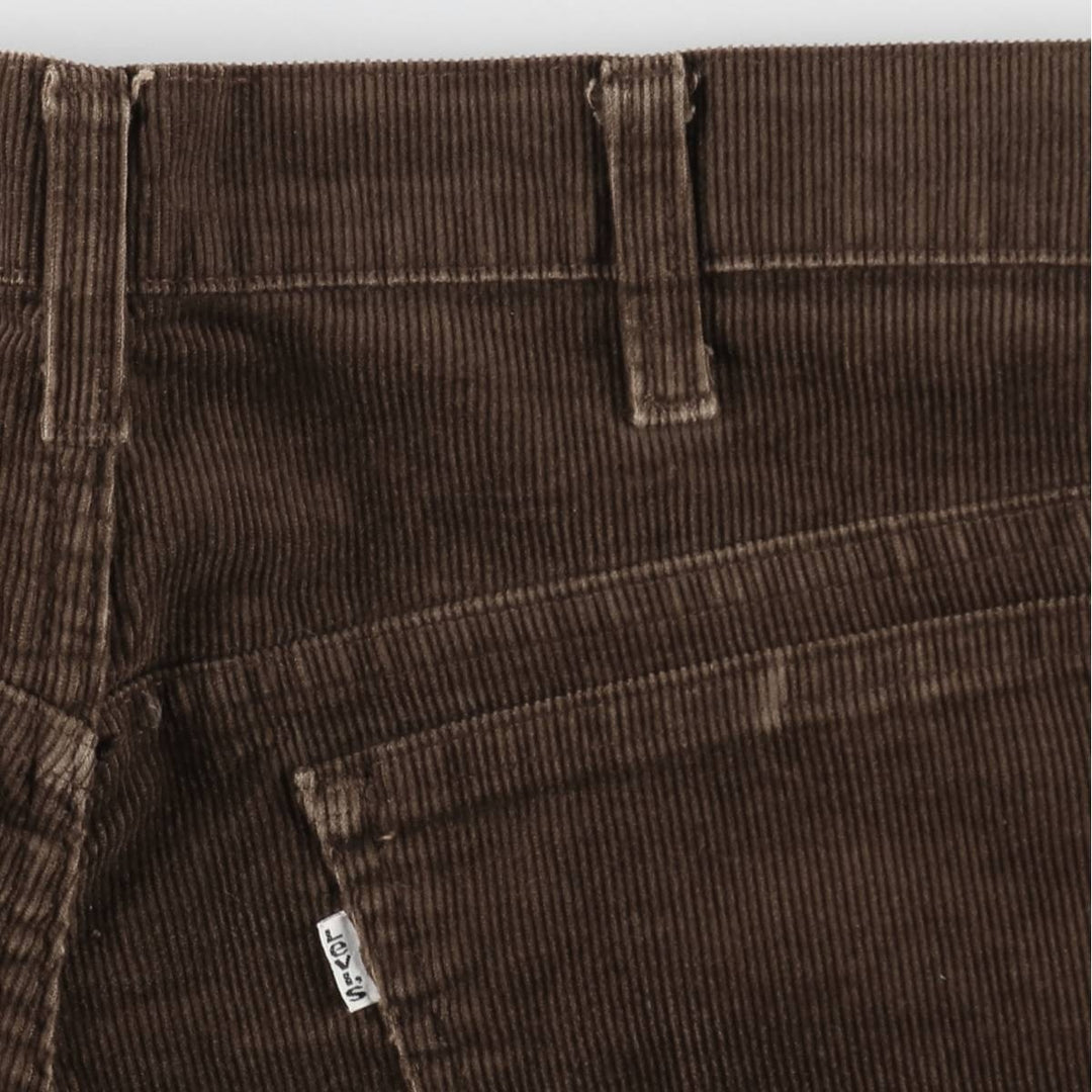 1980'S Levi's 519-1529 Corduroy Pants, Men's Size W36 (approx.), Vintage unclear brown type Vintage Second Hand