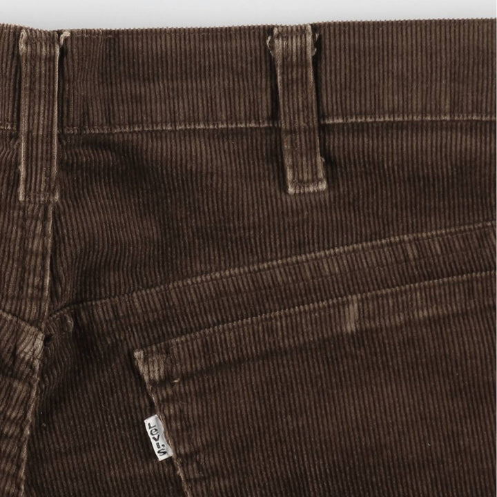 1980'S Levi's 519-1529 Corduroy Pants, Men's Size W36 (approx.), Vintage unclear brown type Vintage Second Hand