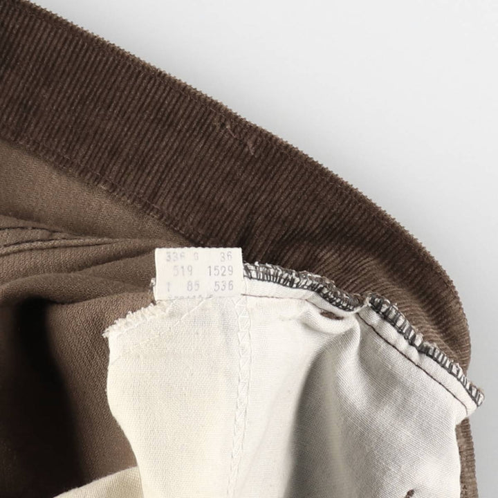 1980'S Levi's 519-1529 Corduroy Pants, Men's Size W36 (approx.), Vintage unclear brown type Vintage Second Hand