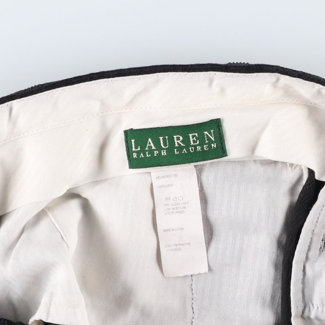 Ralph Lauren LAUREN Lauren Corduroy Pants Men's W36 cotton black type Vintage Second Hand