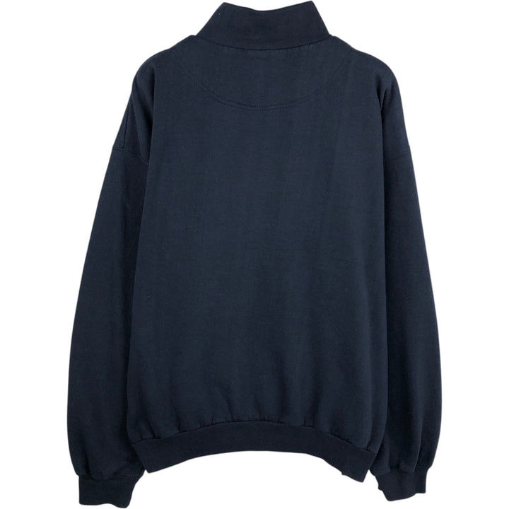 1980'S Hanes Full-Zip Sweatshirt, Men's Size XL (approx.), Vintage unclear navy blue type Vintage Second Hand
