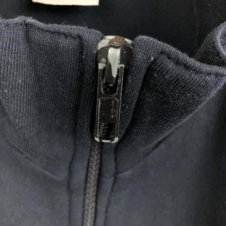 1980'S Hanes Full-Zip Sweatshirt, Men's Size XL (approx.), Vintage unclear navy blue type Vintage Second Hand