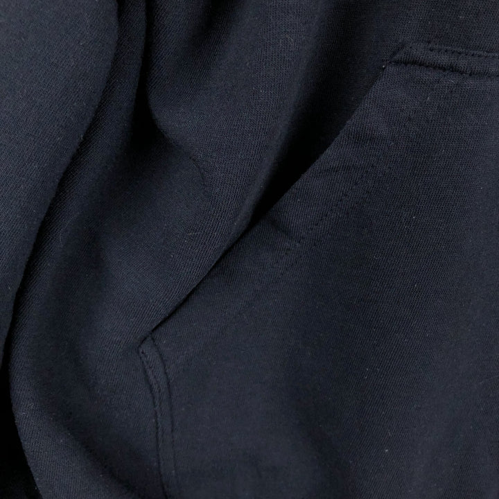 1980'S Hanes Full-Zip Sweatshirt, Men's Size XL (approx.), Vintage unclear navy blue type Vintage Second Hand