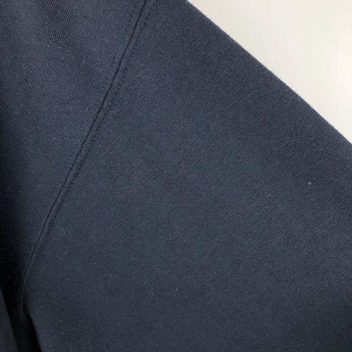 1980'S Hanes Full-Zip Sweatshirt, Men's Size XL (approx.), Vintage unclear navy blue type Vintage Second Hand