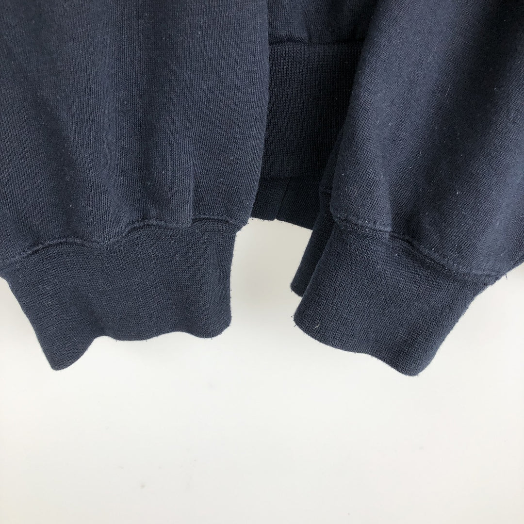 1980'S Hanes Full-Zip Sweatshirt, Men's Size XL (approx.), Vintage unclear navy blue type Vintage Second Hand