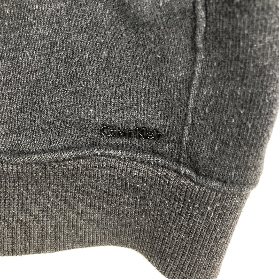 Vintage 90s-00'S Calvin Klein full-zip sweatshirt, size M, men's cotton gray type Vintage Second Hand