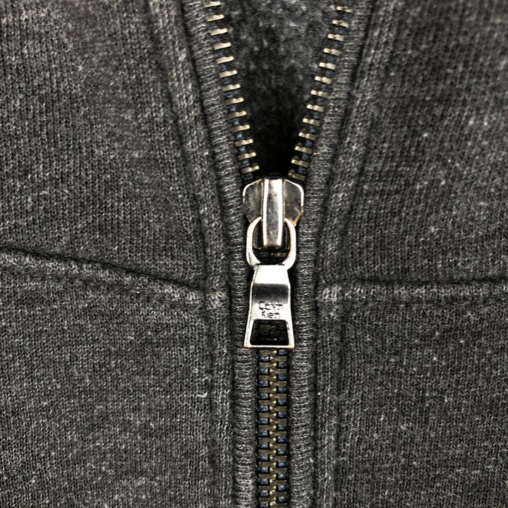 Vintage 90s-00'S Calvin Klein full-zip sweatshirt, size M, men's cotton gray type Vintage Second Hand