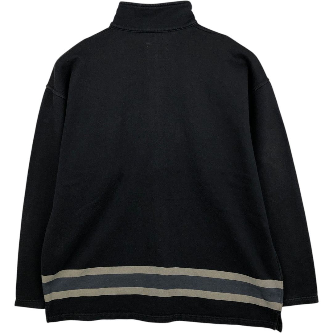 Wrangler AUTHENTIC WESTERN High-Neck Full-Zip Sweatshirt (Men's XL equivalent) cotton black type Vintage Second Hand