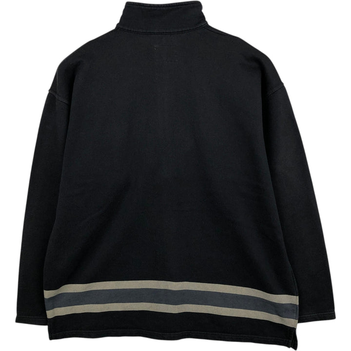 Wrangler AUTHENTIC WESTERN High-Neck Full-Zip Sweatshirt (Men's XL equivalent) cotton black type Vintage Second Hand