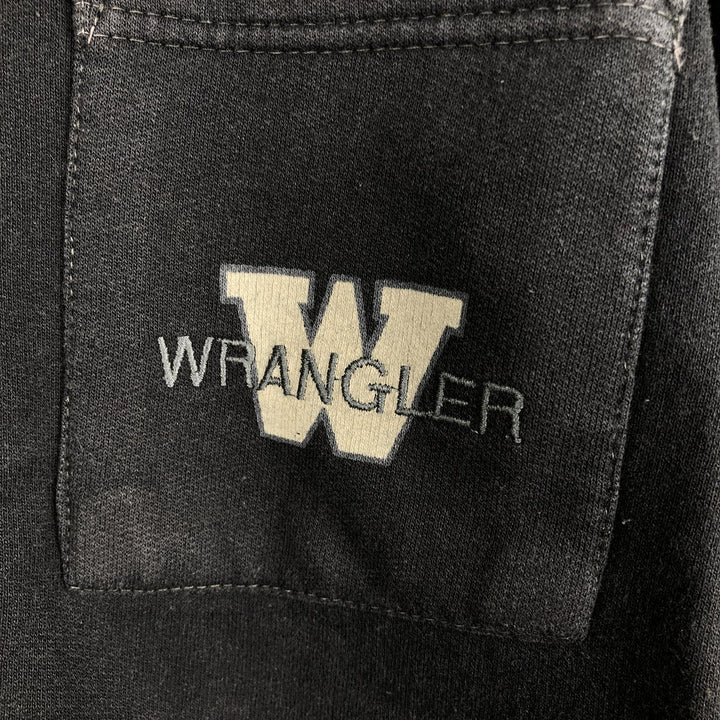 Wrangler AUTHENTIC WESTERN High-Neck Full-Zip Sweatshirt (Men's XL equivalent) cotton black type Vintage Second Hand