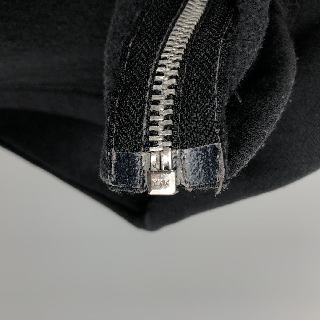 Wrangler AUTHENTIC WESTERN High-Neck Full-Zip Sweatshirt (Men's XL equivalent) cotton black type Vintage Second Hand