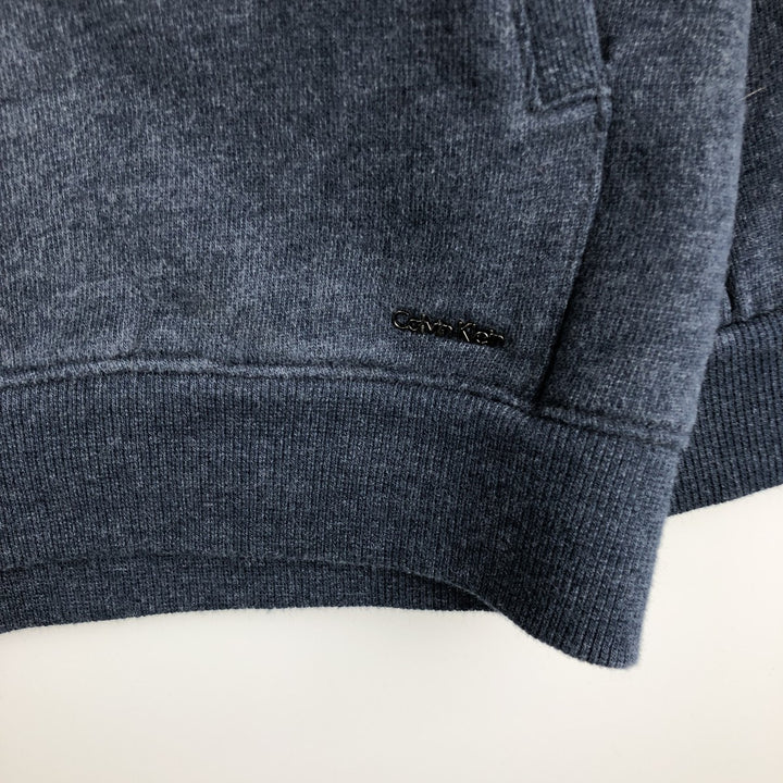 90s-00'S Vintage Calvin Klein Full-Zip Sweatshirt, Men's Size XL cotton gray type Vintage Second Hand