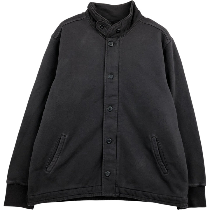 2000'S Eddie Bauer sweatshirt full-zip hoodie, men's size XL (approx.) cotton Charcoal Vintage Second Hand