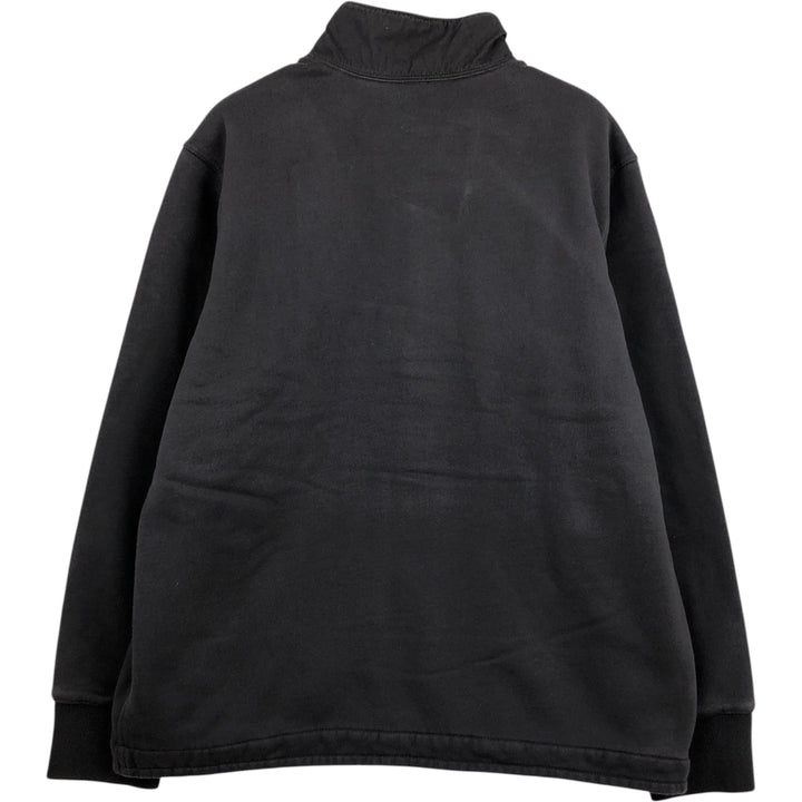 2000'S Eddie Bauer sweatshirt full-zip hoodie, men's size XL (approx.) cotton Charcoal Vintage Second Hand