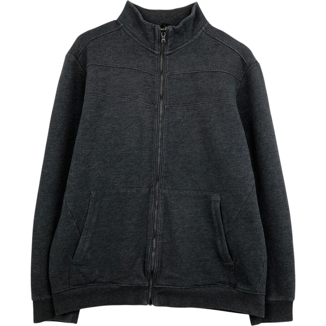Vintage 90s-00'S Calvin Klein full-zip sweatshirt, size L, men's cotton Charcoal Vintage Second Hand