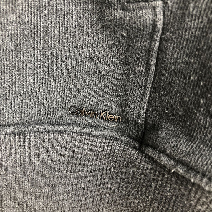 Vintage 90s-00'S Calvin Klein full-zip sweatshirt, size L, men's cotton Charcoal Vintage Second Hand