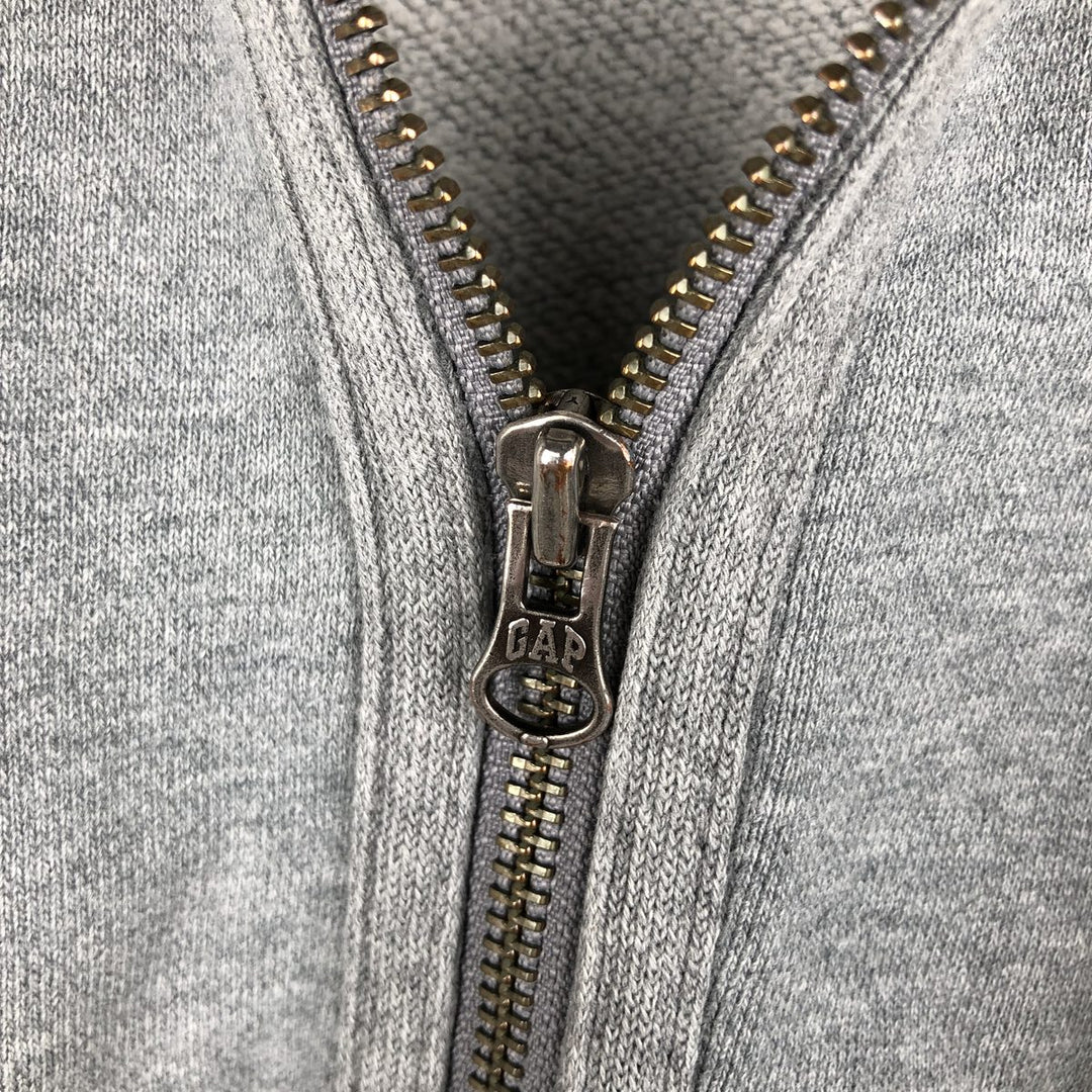 GAP Sweat Full Zip Hoodie, Men's Size M cotton gray type Vintage Second Hand