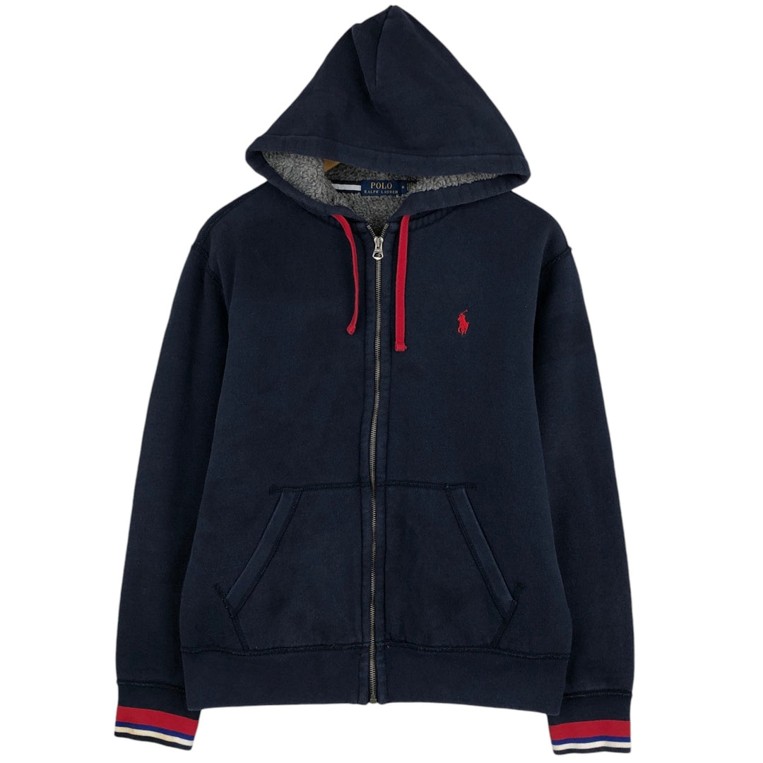 Ralph Lauren POLO RALPH LAUREN Sweat Full Zip Hoodie Men's M cotton navy blue type Vintage Second Hand