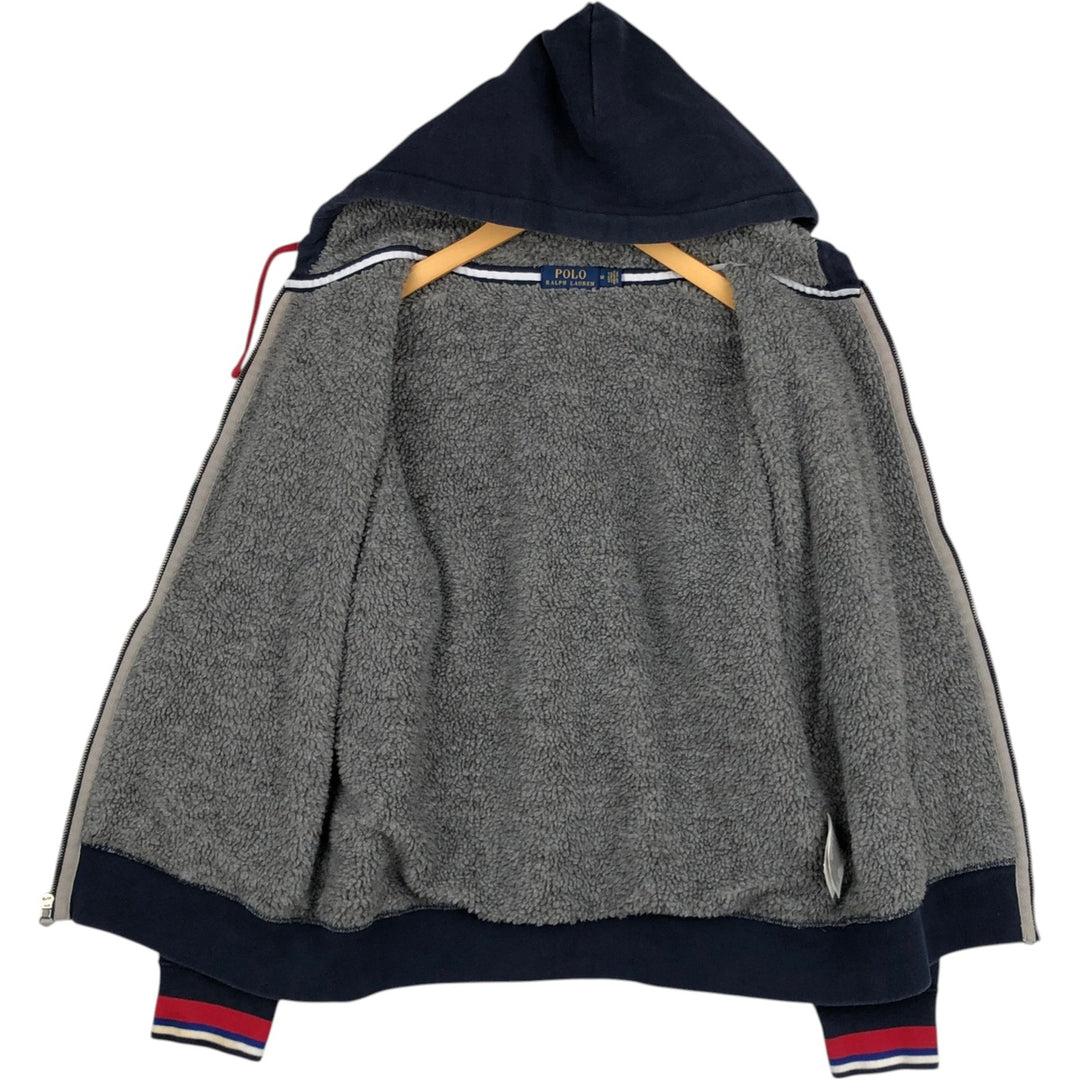 Ralph Lauren POLO RALPH LAUREN Sweat Full Zip Hoodie Men's M cotton navy blue type Vintage Second Hand