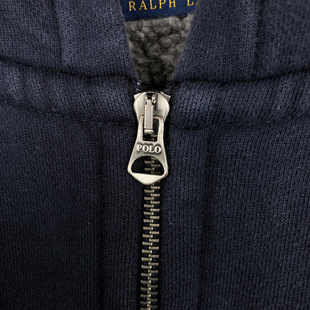 Ralph Lauren POLO RALPH LAUREN Sweat Full Zip Hoodie Men's M cotton navy blue type Vintage Second Hand