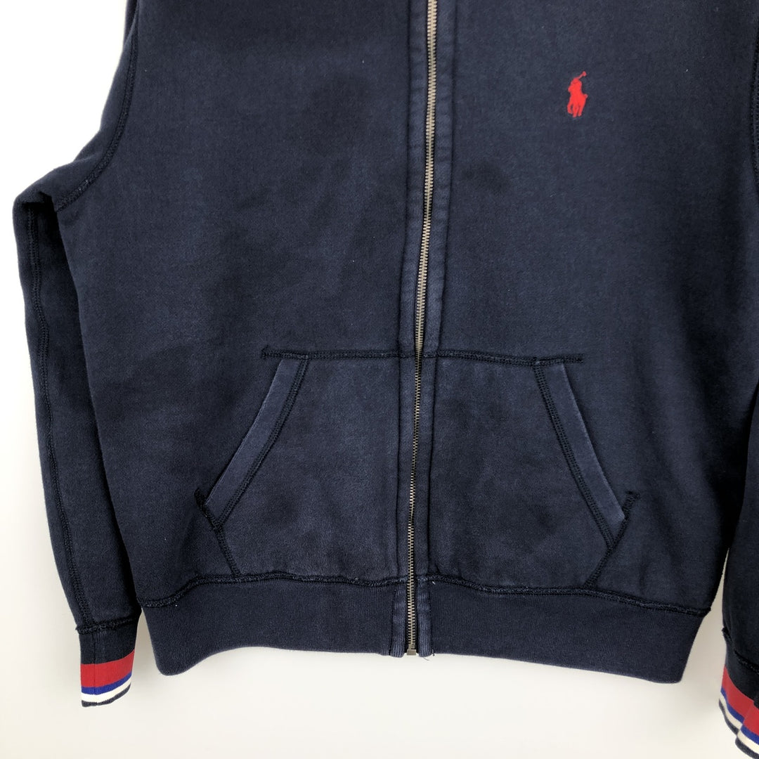 Ralph Lauren POLO RALPH LAUREN Sweat Full Zip Hoodie Men's M cotton navy blue type Vintage Second Hand