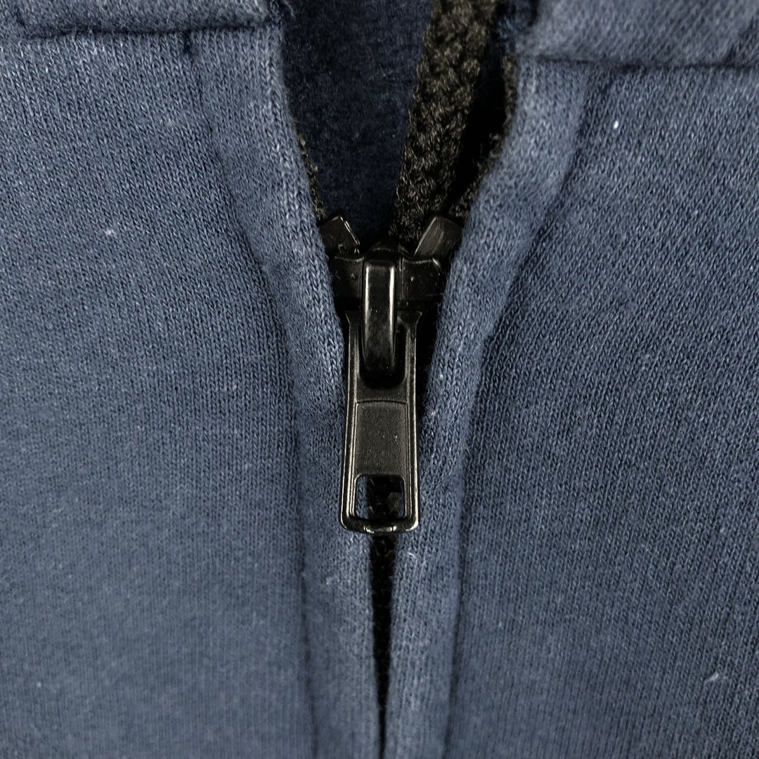 90'S Union Line Full-Zip Sweatshirt Hoodie, Made in USA, Men's Size M (Equivalent), Vintage cotton navy blue type Vintage Second Hand