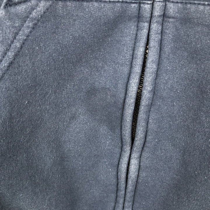 90'S Union Line Full-Zip Sweatshirt Hoodie, Made in USA, Men's Size M (Equivalent), Vintage cotton navy blue type Vintage Second Hand