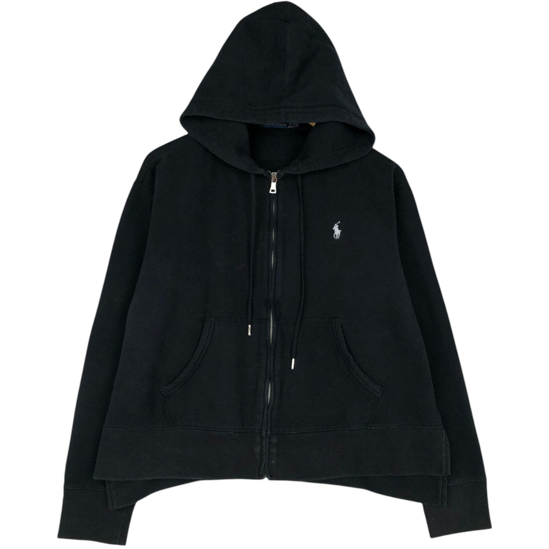 Ralph Lauren POLO RALPH LAUREN Sweat Full Zip Hoodie Men's XL cotton black type Vintage Second Hand