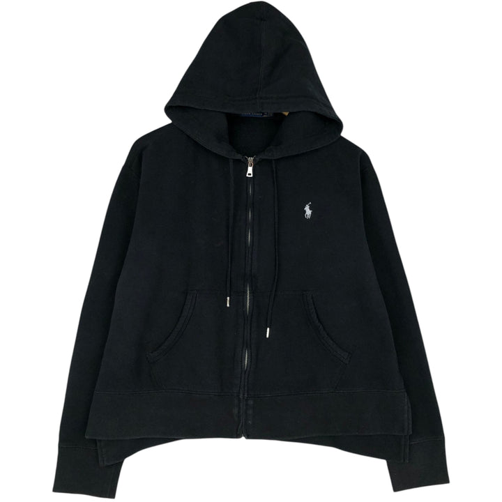 Ralph Lauren POLO RALPH LAUREN Sweat Full Zip Hoodie Men's XL cotton black type Vintage Second Hand