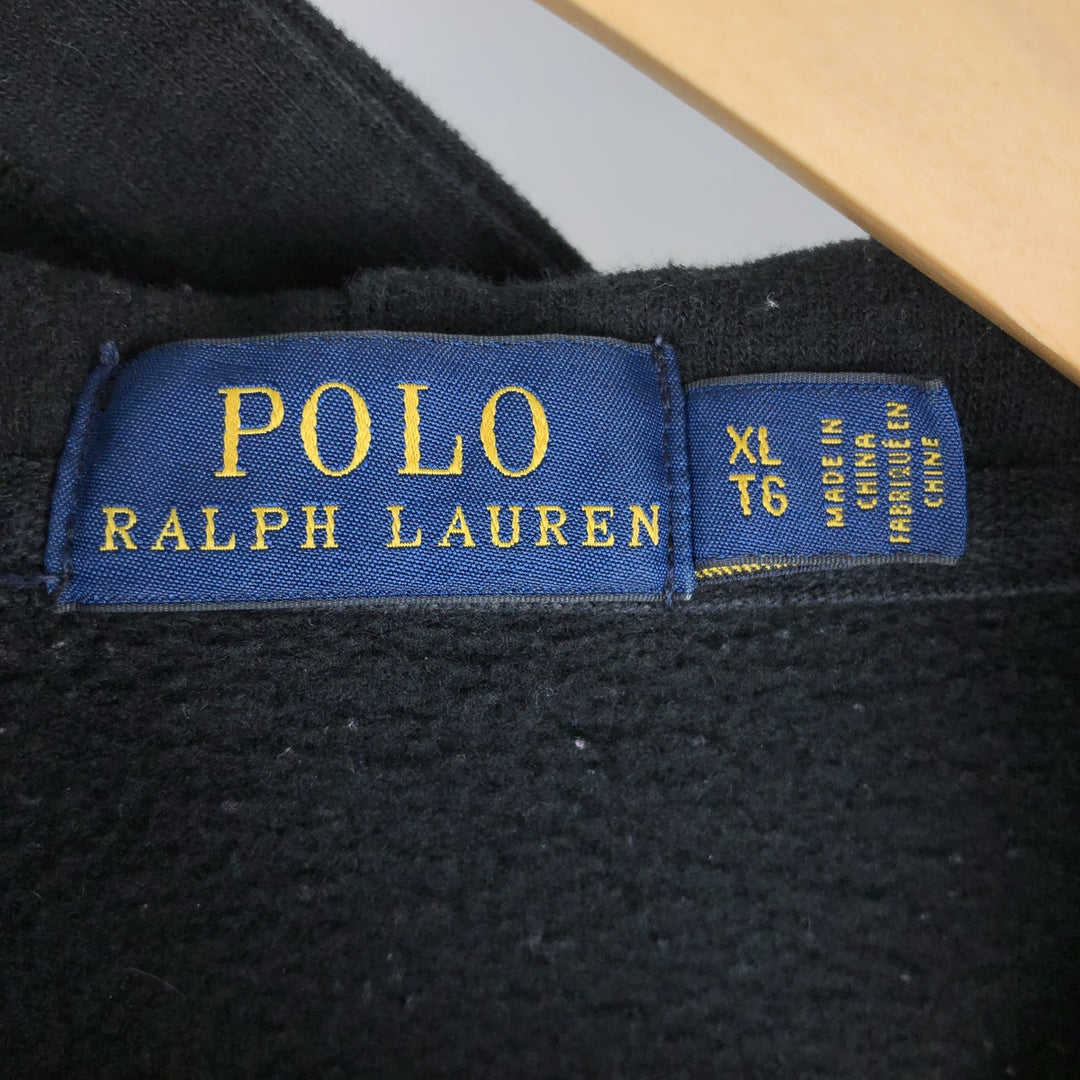 Ralph Lauren POLO RALPH LAUREN Sweat Full Zip Hoodie Men's XL cotton black type Vintage Second Hand