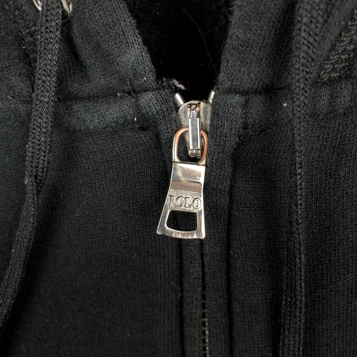 Ralph Lauren POLO RALPH LAUREN Sweat Full Zip Hoodie Men's XL cotton black type Vintage Second Hand
