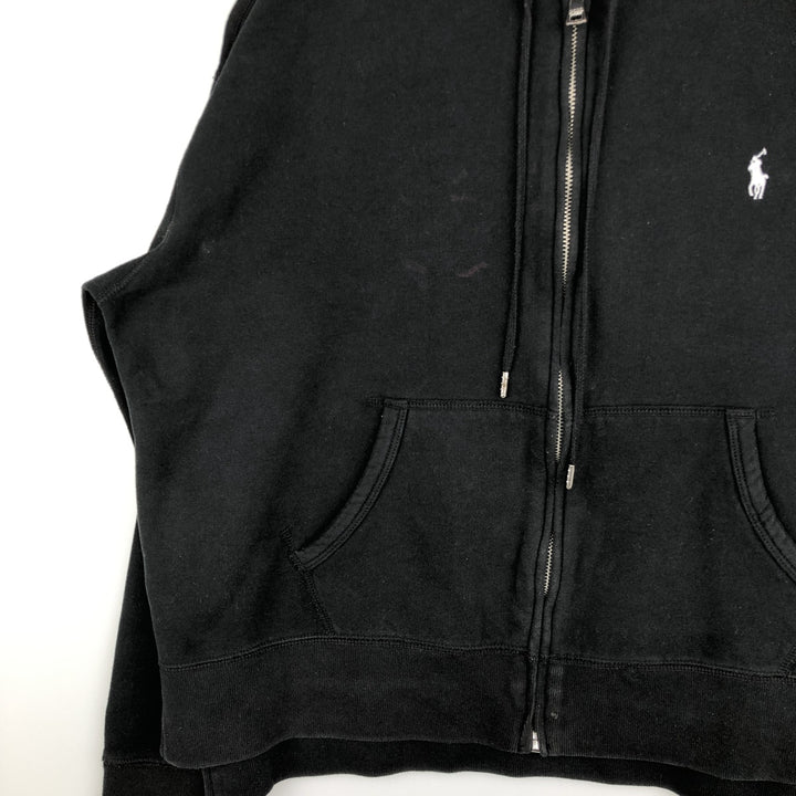 Ralph Lauren POLO RALPH LAUREN Sweat Full Zip Hoodie Men's XL cotton black type Vintage Second Hand