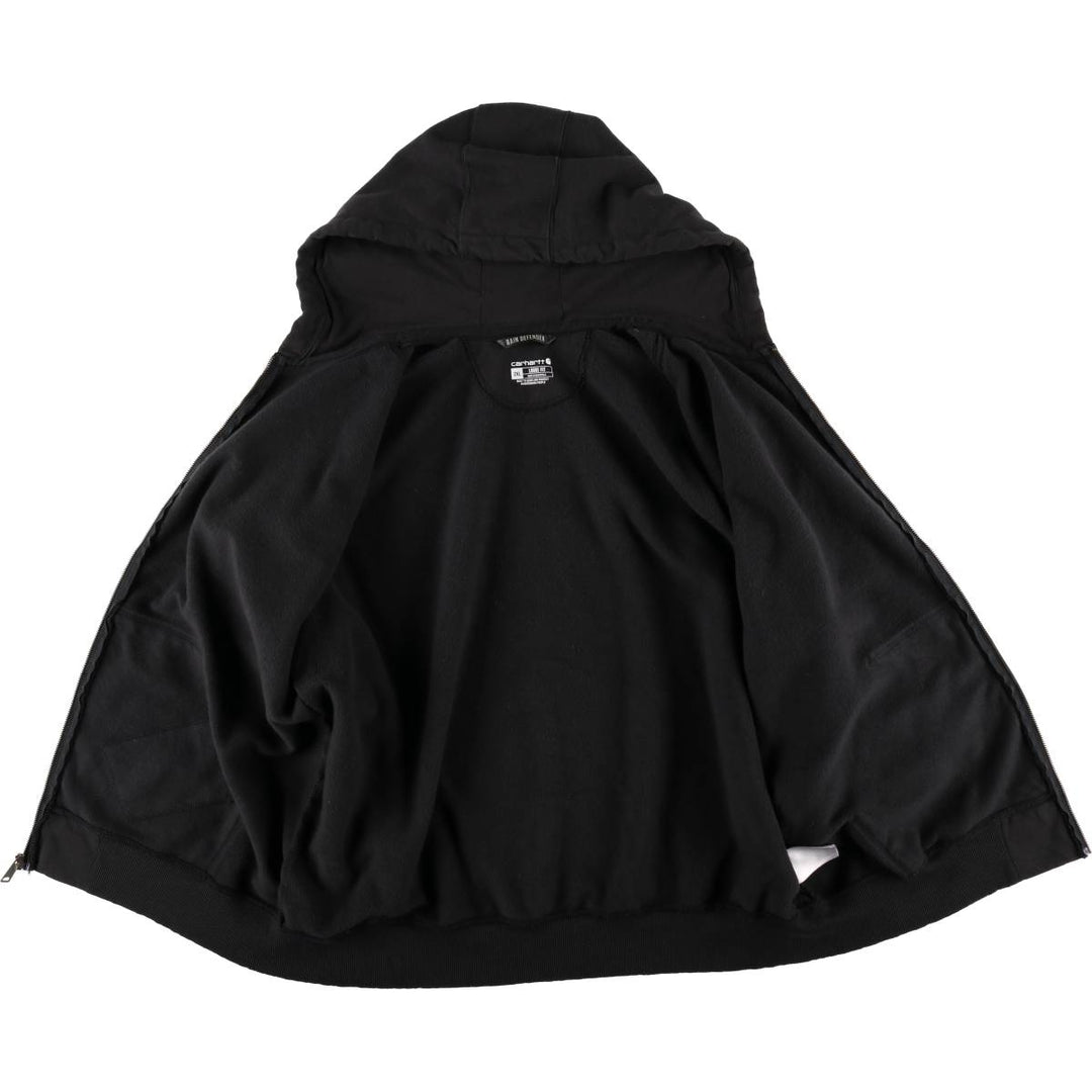 Carhartt Loose Fit Full-Zip Hoodie, Men's XXL cotton black type Vintage Second Hand