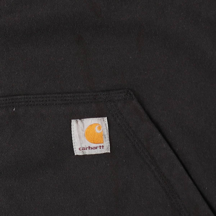 Carhartt Loose Fit Full-Zip Hoodie, Men's XXL cotton black type Vintage Second Hand